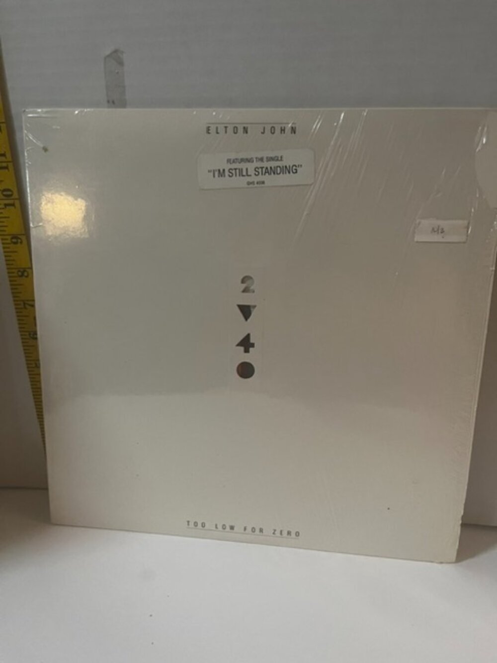 Elton John Too Low For Zero LP Album Vinyl Record HISPD 24 - EX/EX 1983
